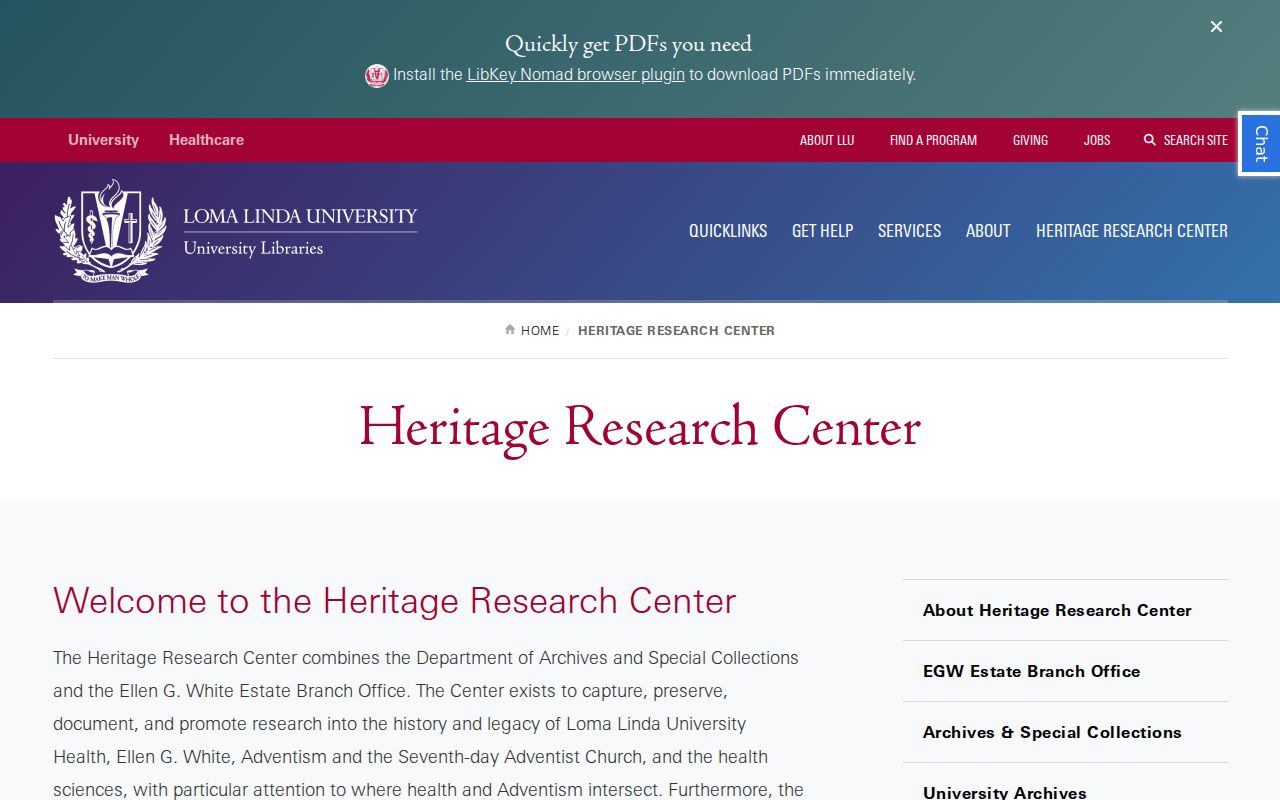 Loma Linda city directory research at the LLU Heritage Research Center