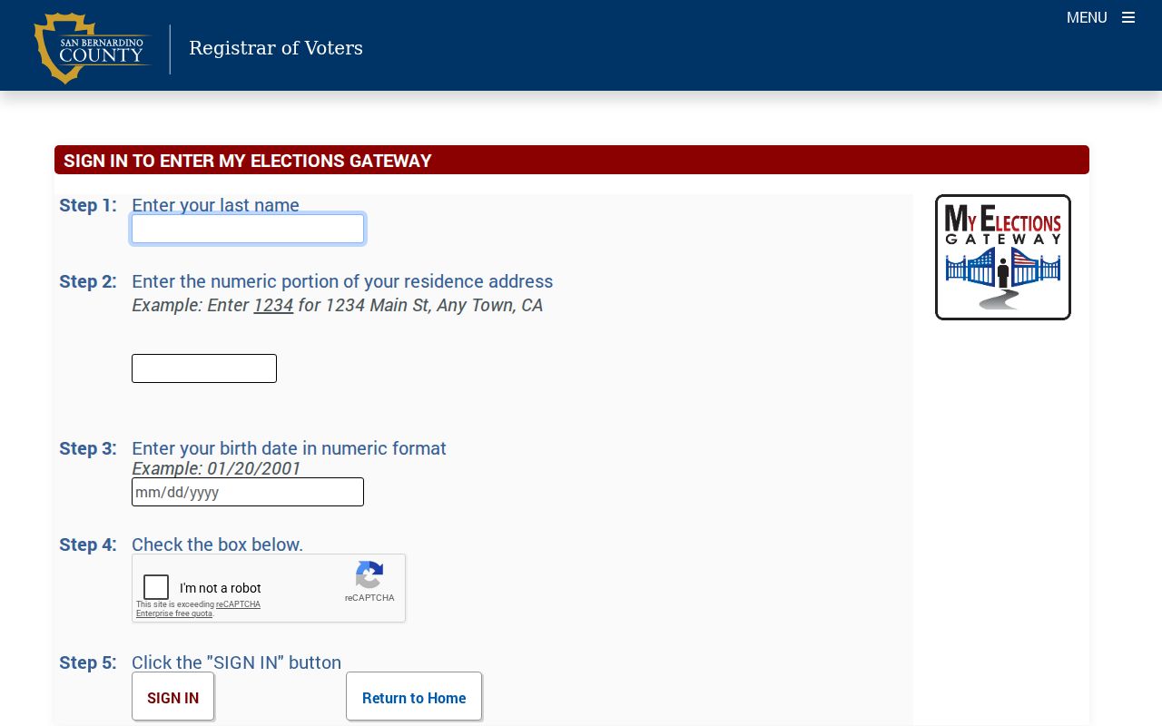 Loma Linda residents directory view of the county voter gateway source