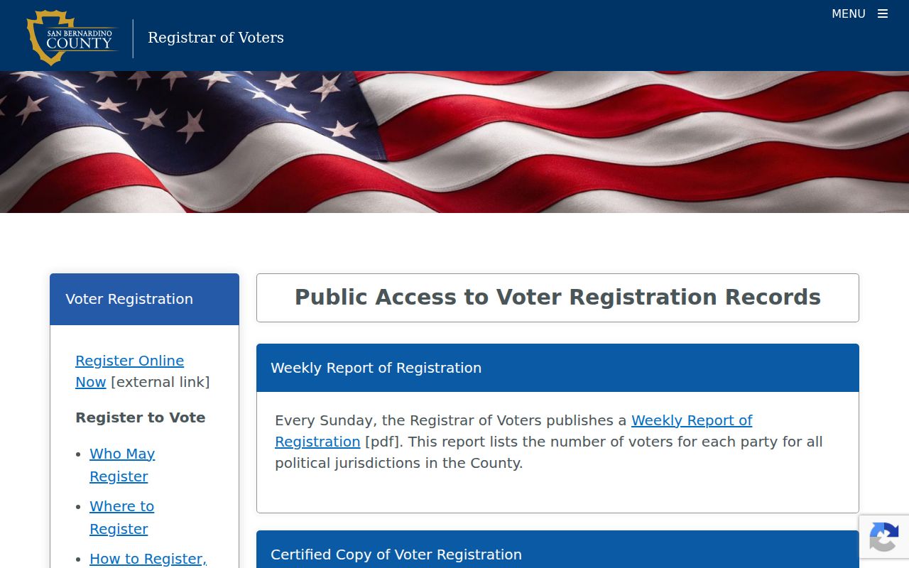 Loma Linda resident lookup voter records access